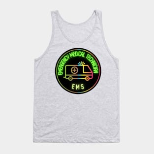 Neon emt first responder Tank Top